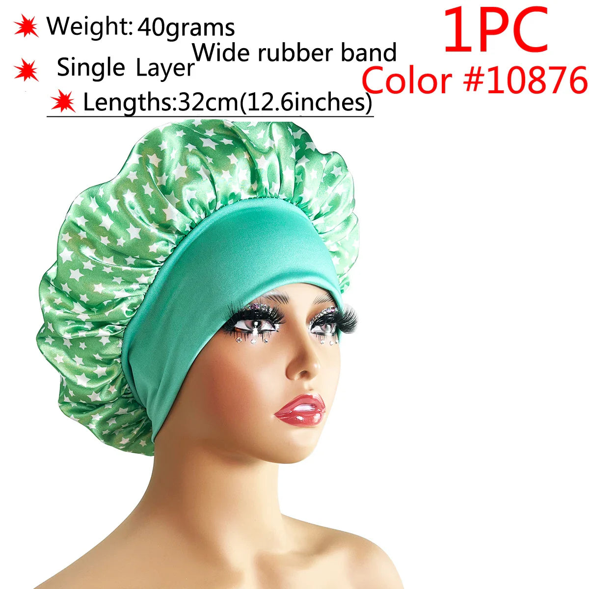 Adjustable Satin Sleep Bonnet-8