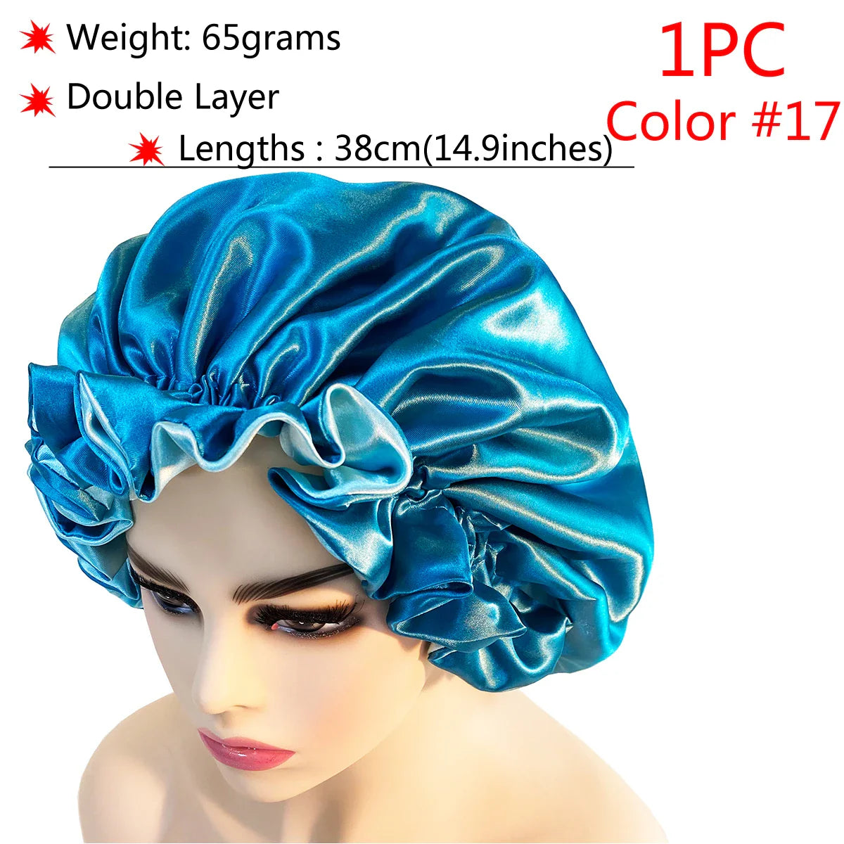 Adjustable Satin Sleep Bonnet-9