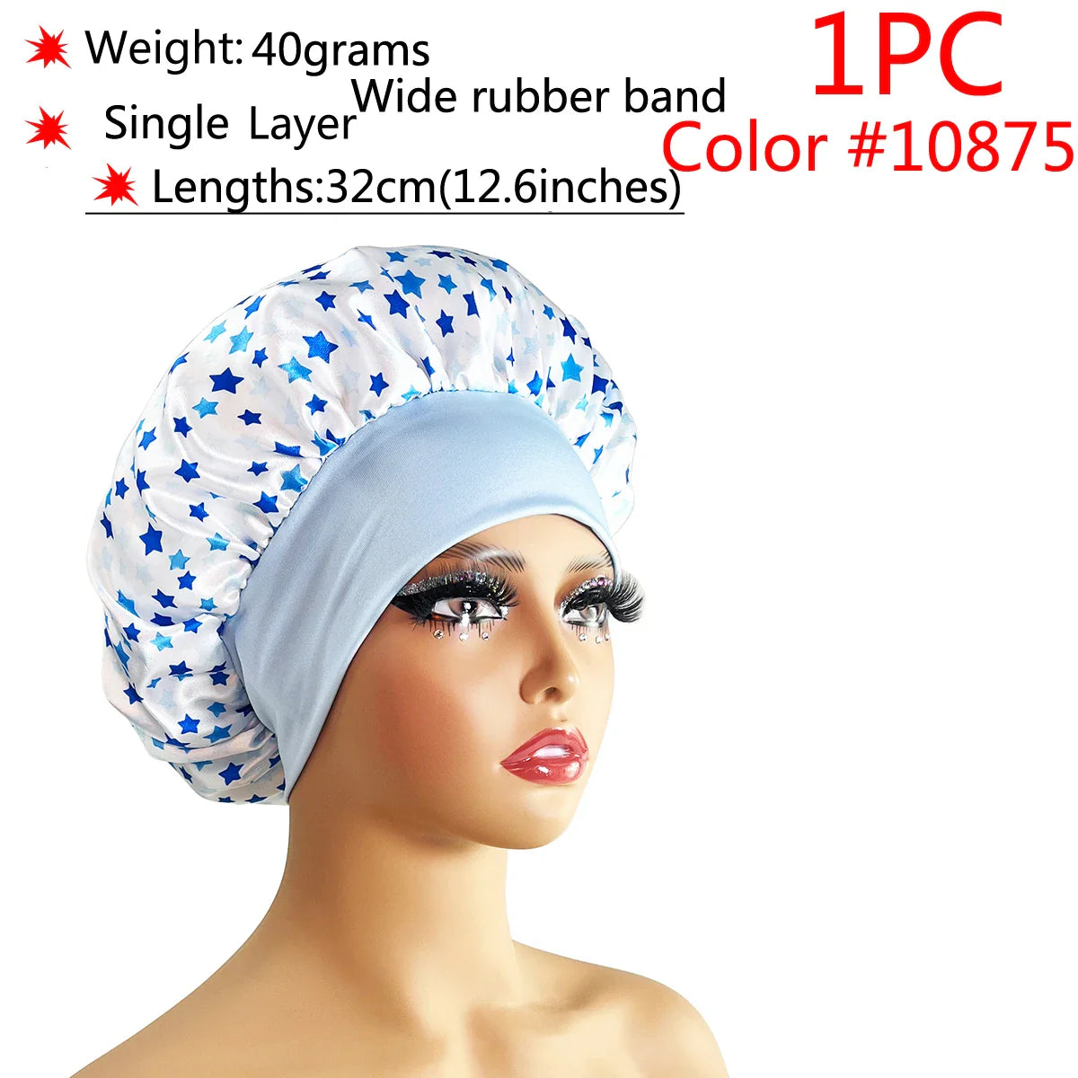 Adjustable Satin Sleep Bonnet-10
