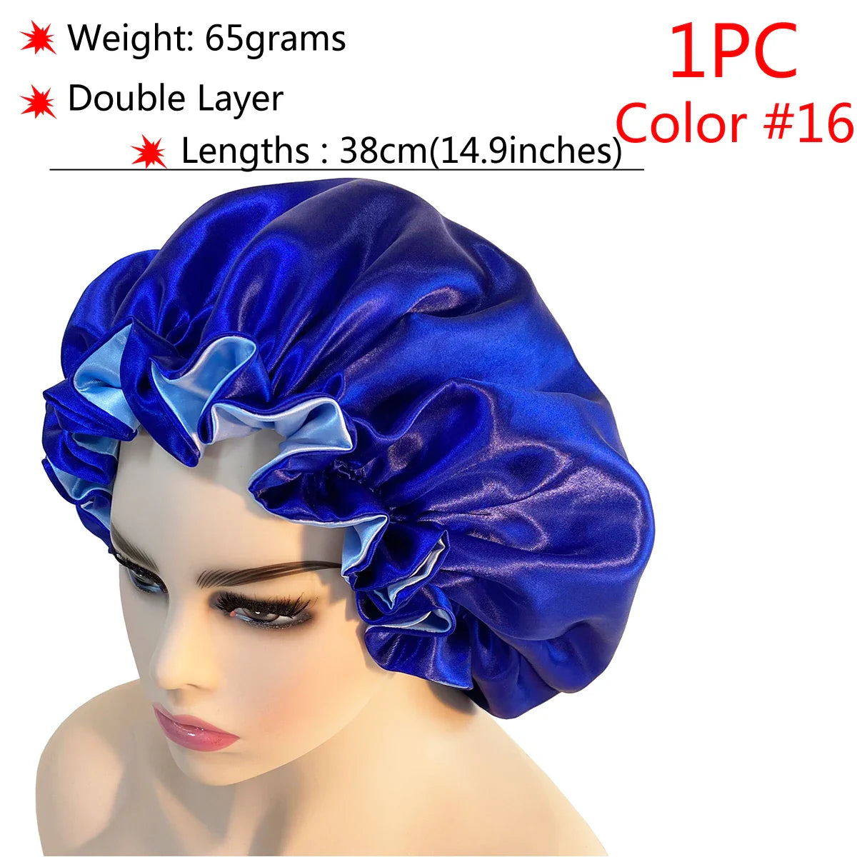 Adjustable Satin Sleep Bonnet-11