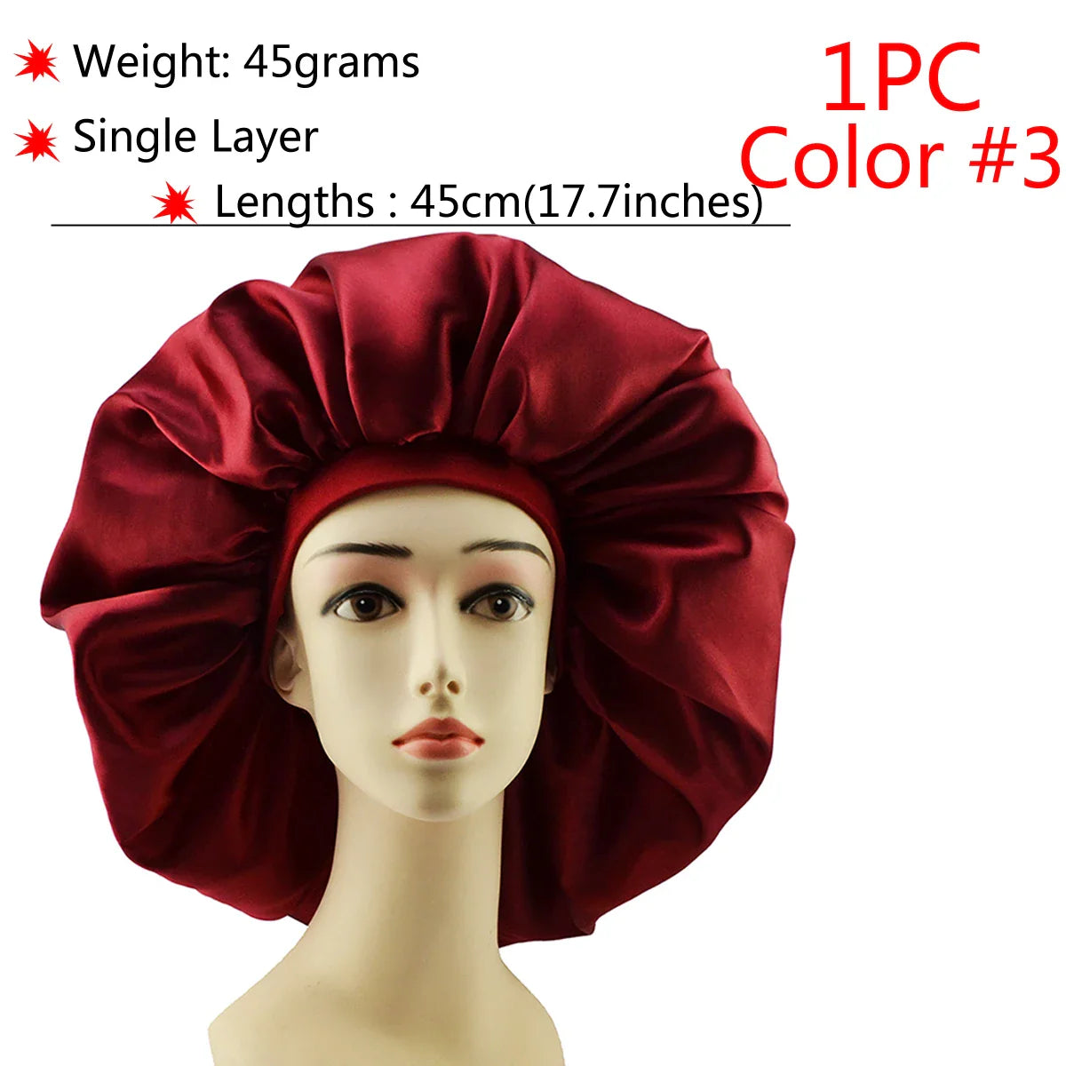 Adjustable Satin Sleep Bonnet-13