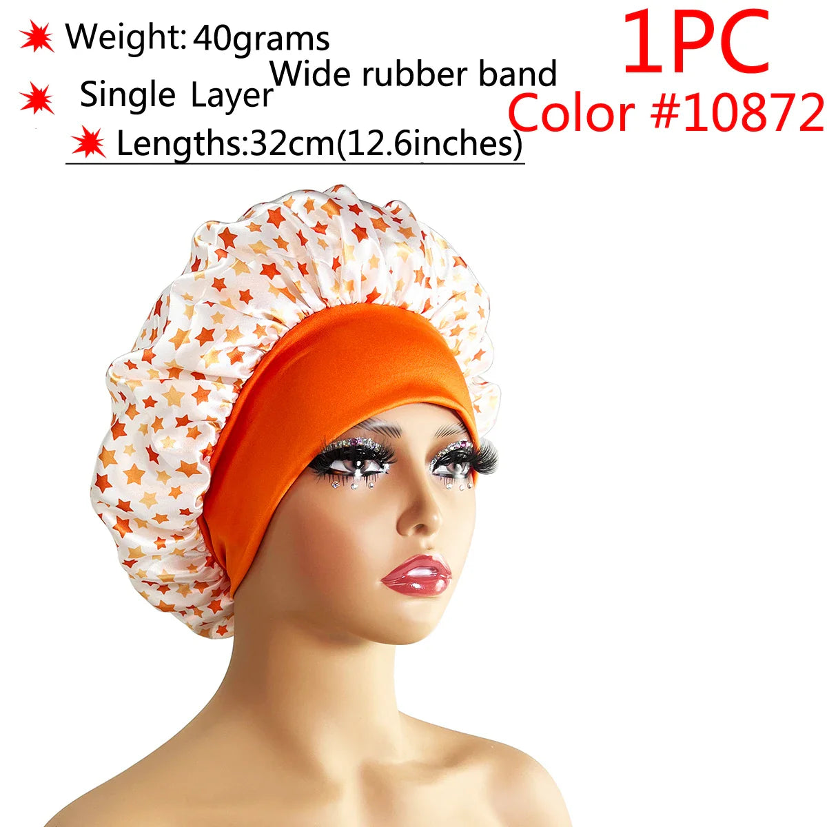 Adjustable Satin Sleep Bonnet-14