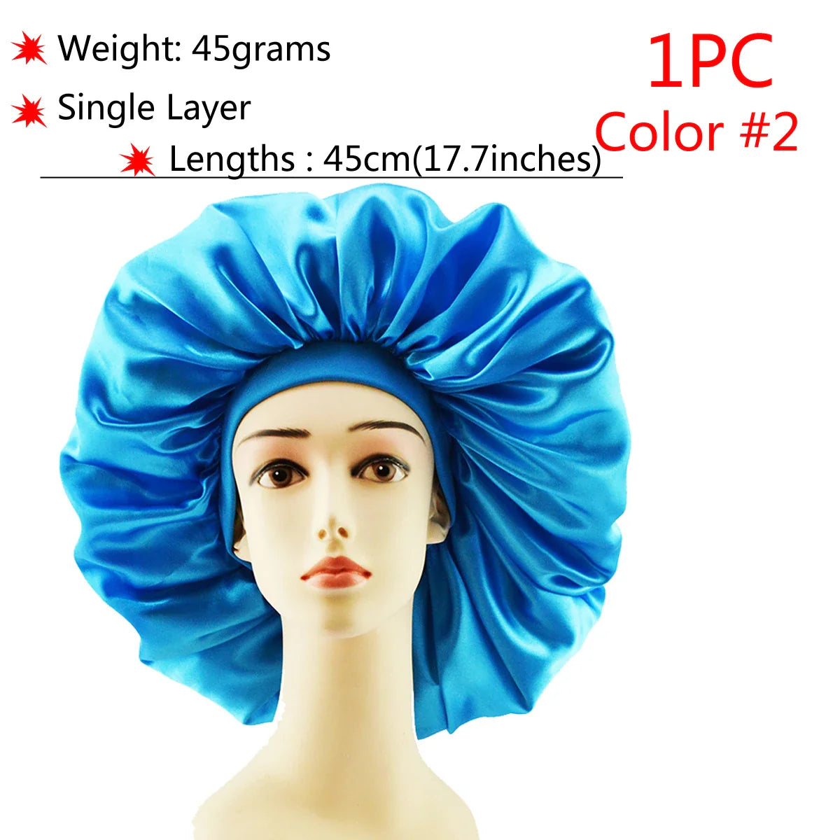 Adjustable Satin Sleep Bonnet-15