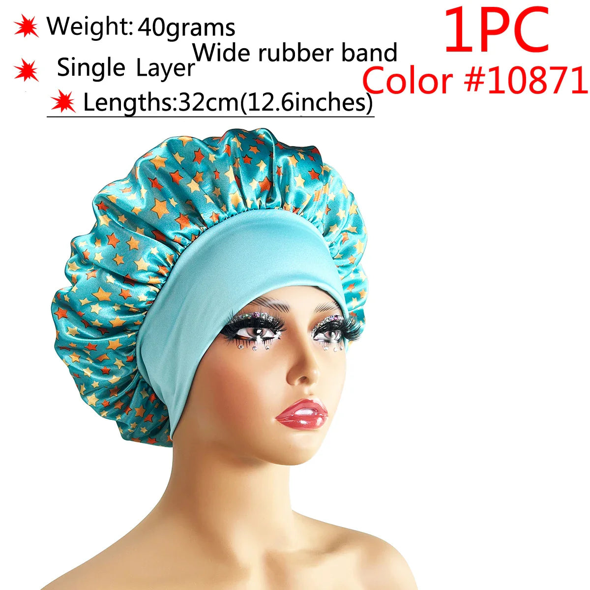 Adjustable Satin Sleep Bonnet-16