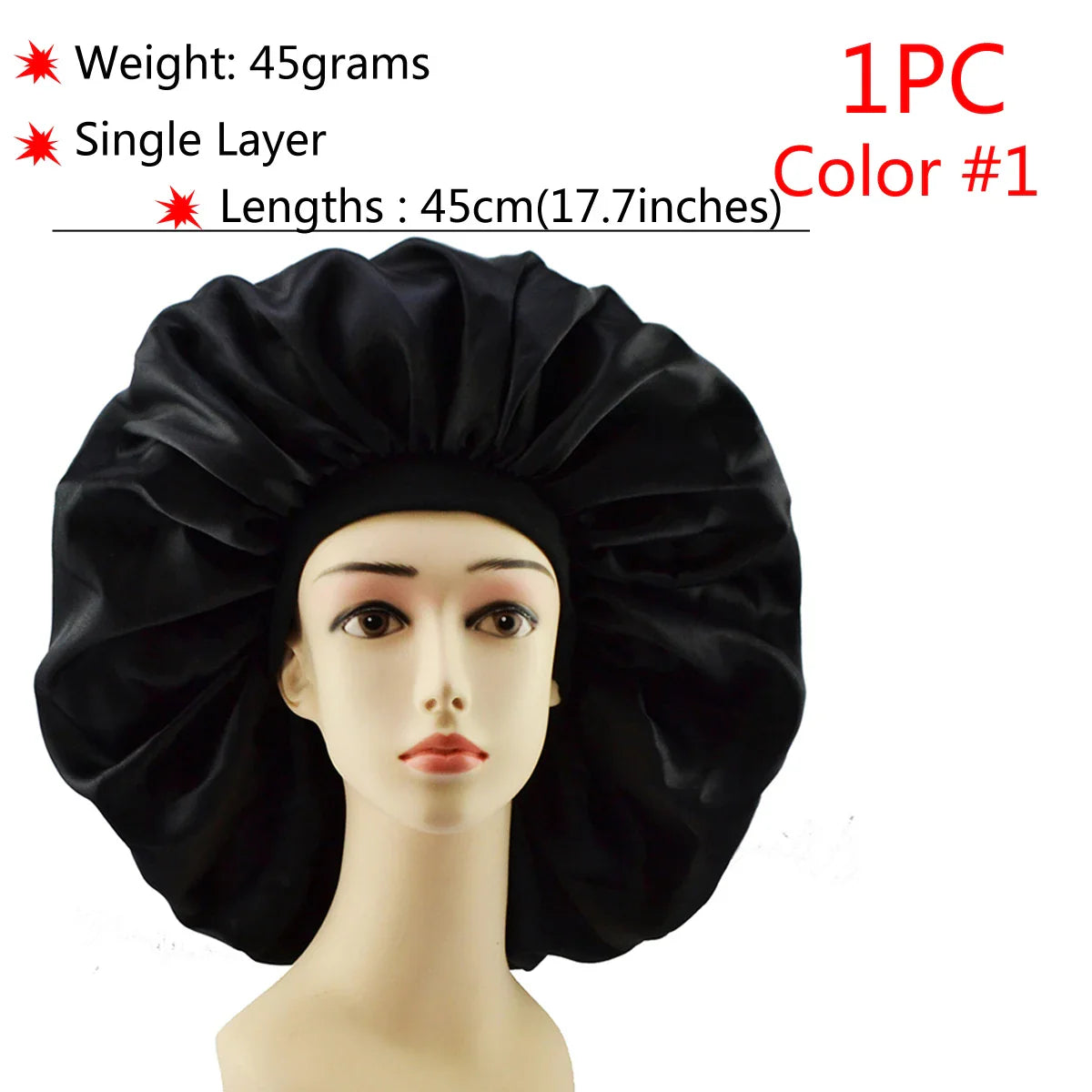 Adjustable Satin Sleep Bonnet-17