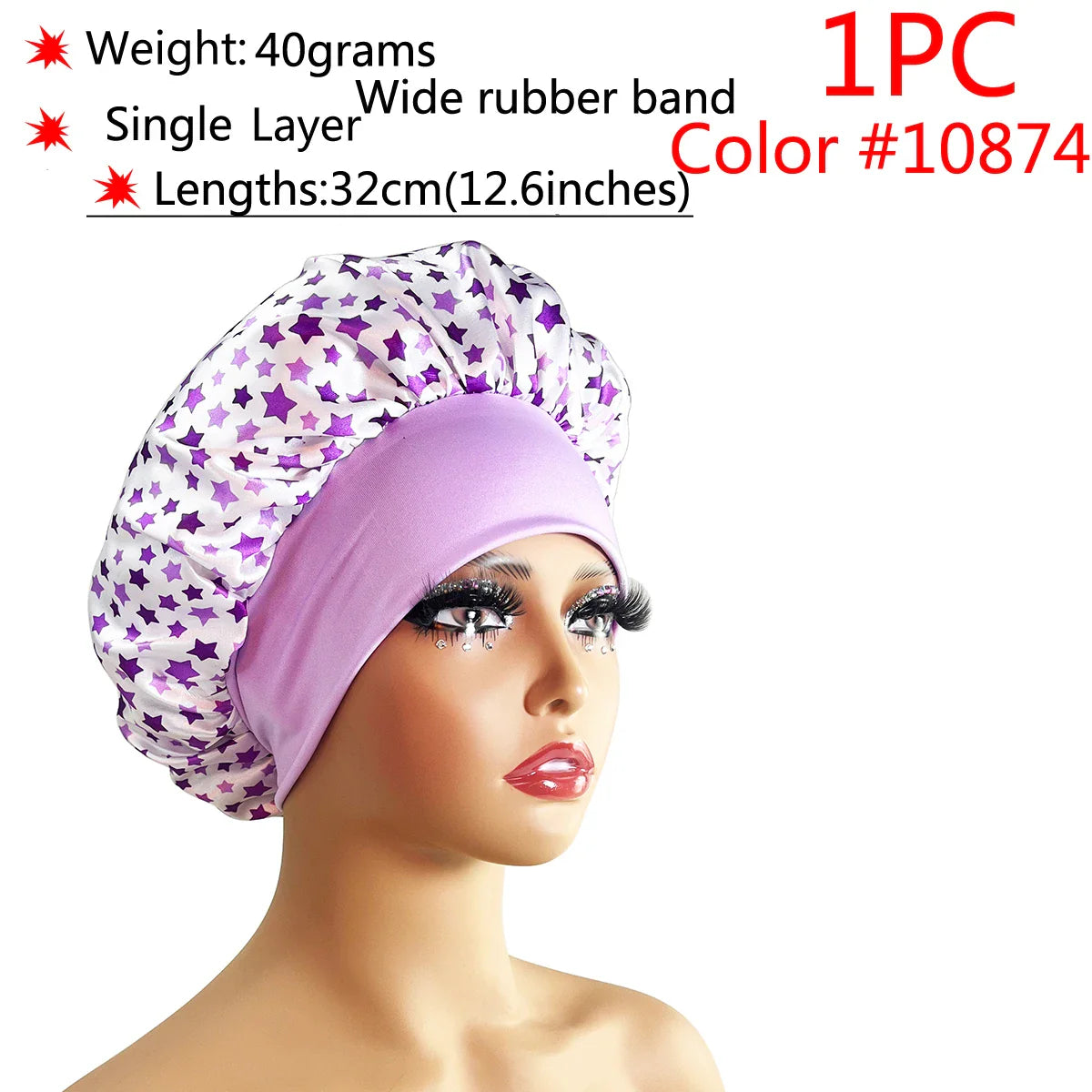 Adjustable Satin Sleep Bonnet-18