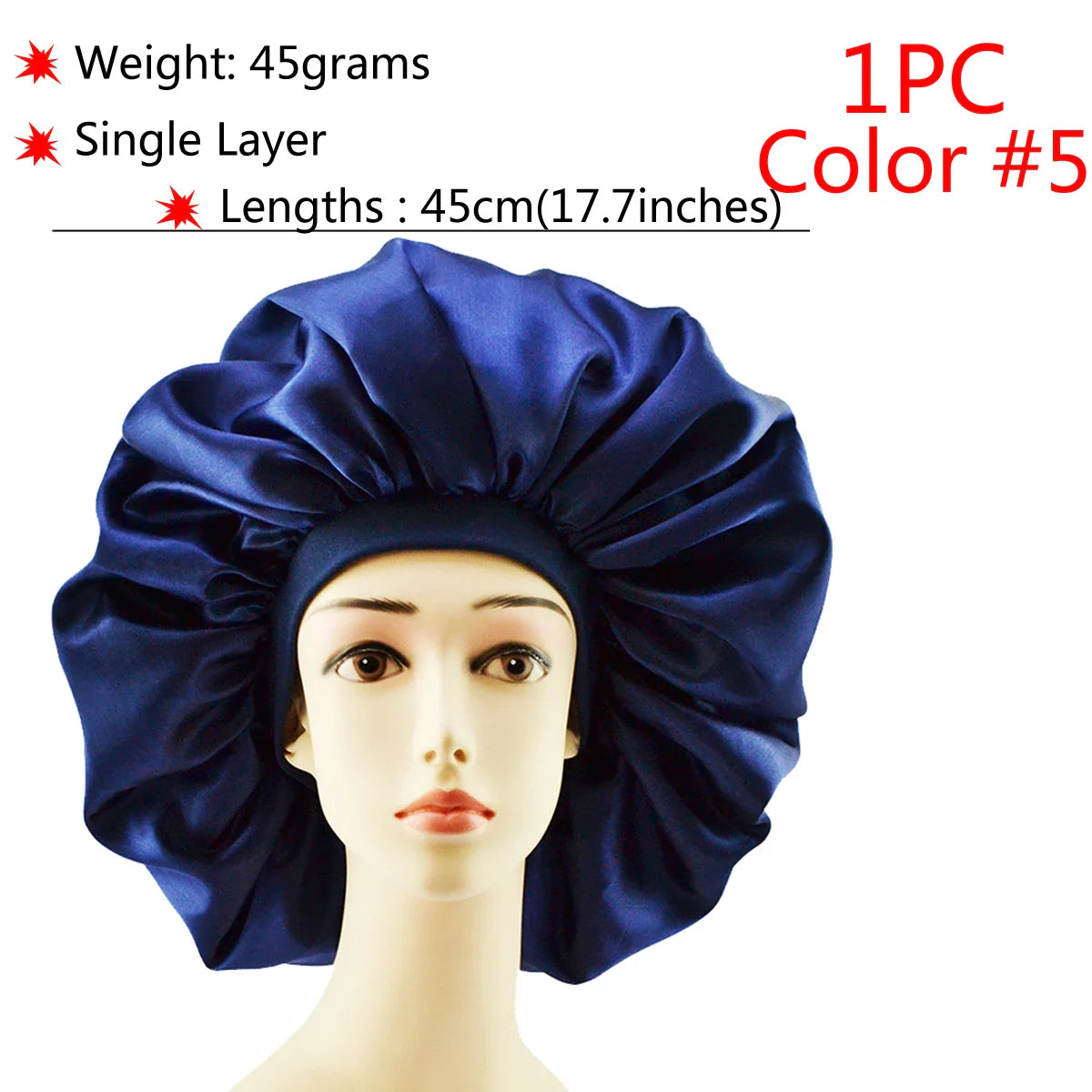 Adjustable Satin Sleep Bonnet-25