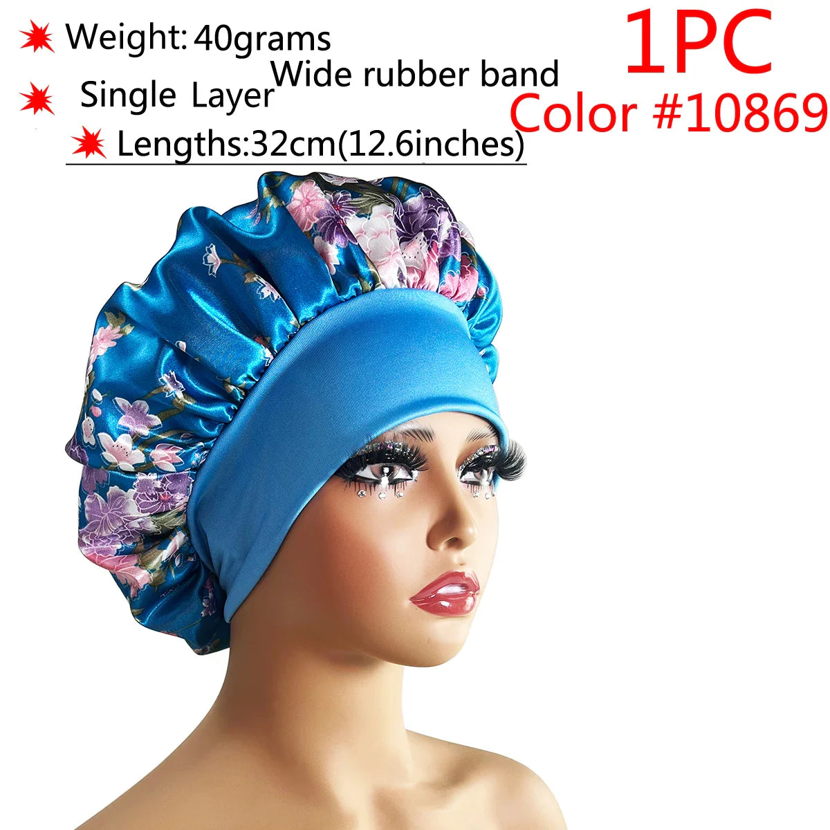 Adjustable Satin Sleep Bonnet-28