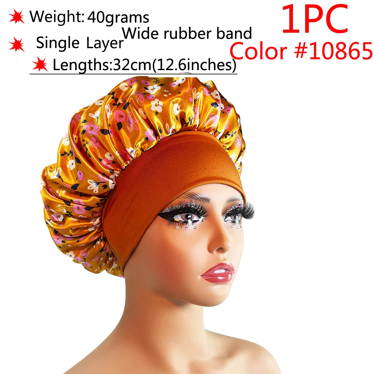 Adjustable Satin Sleep Bonnet-29