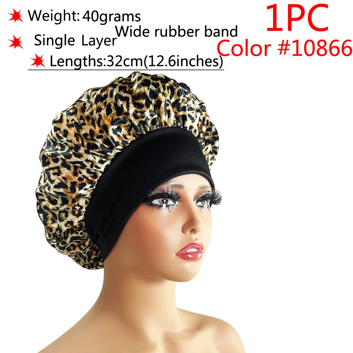 Adjustable Satin Sleep Bonnet-33