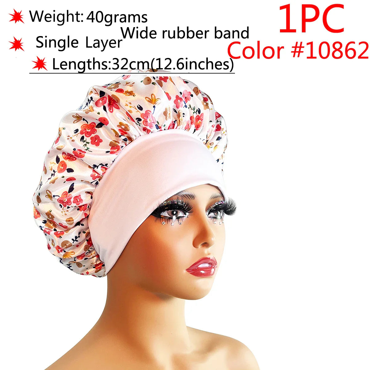 Adjustable Satin Sleep Bonnet-32