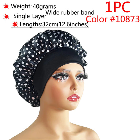 Adjustable Satin Sleep Bonnet-20
